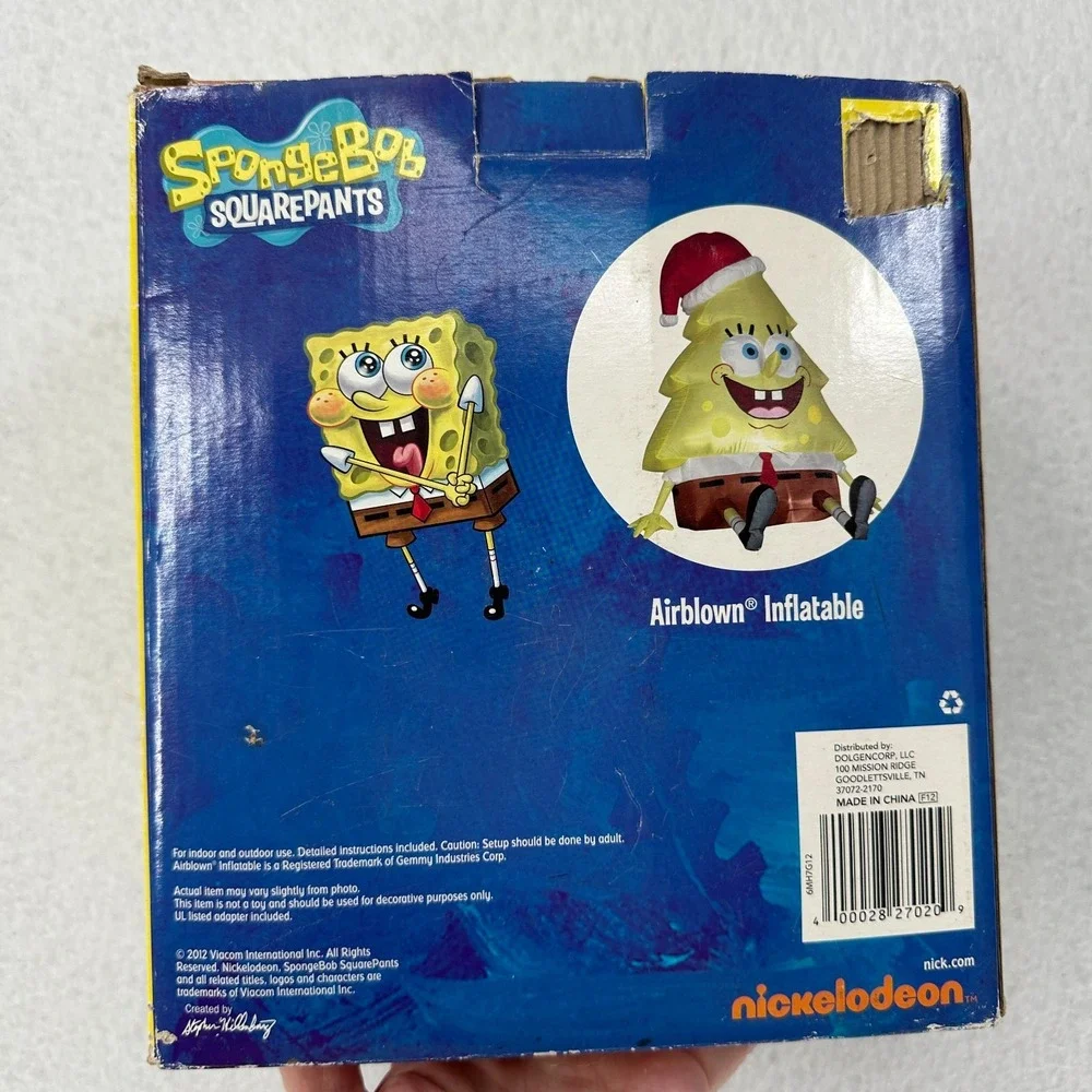 Nickelodeon SpongeBob Airblown Inflatable LED‎ 3.4 ft